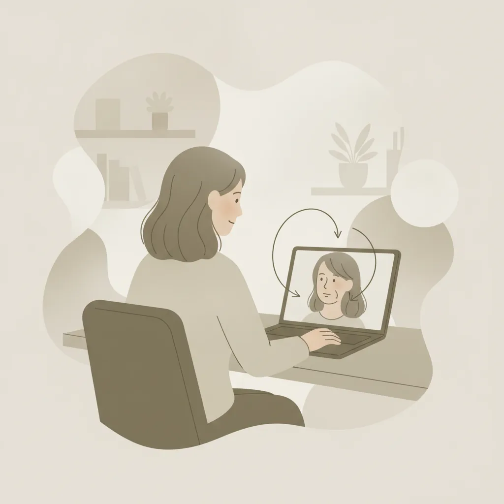화상회의 속 처진 턱선, 둔촌동 리프팅 부작용 이렇게 판단합니다 일러스트